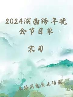 2024湖南跨年晚会节目单