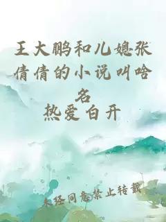王大鹏和儿媳张倩倩的小说叫啥名